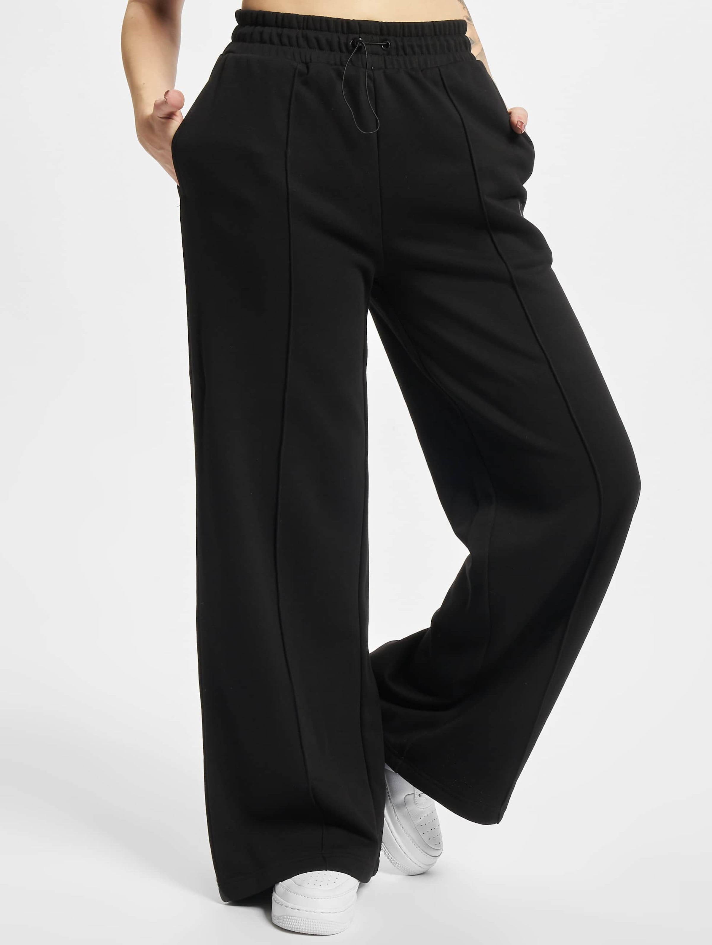 Starter Ladies Wide Leg Pants op kleur zwart, Maat S