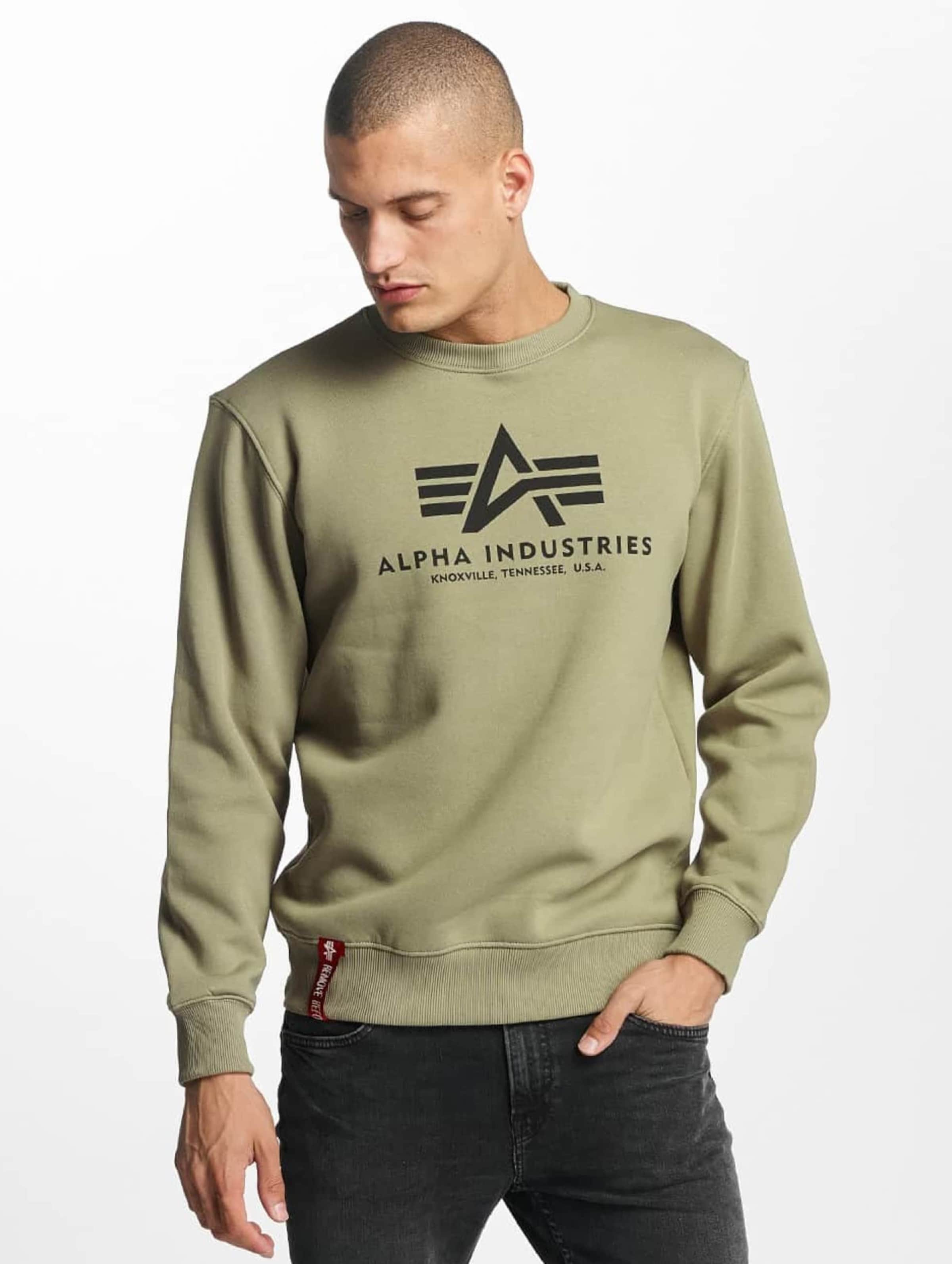 Alpha Industries Basic Sweater Olive-XL