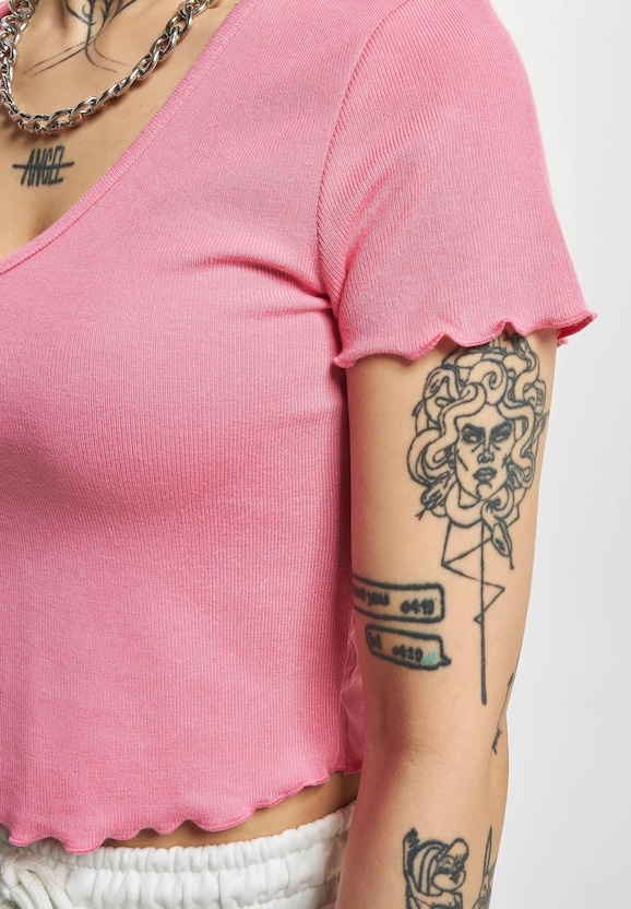 Kika V Neck Crop -3