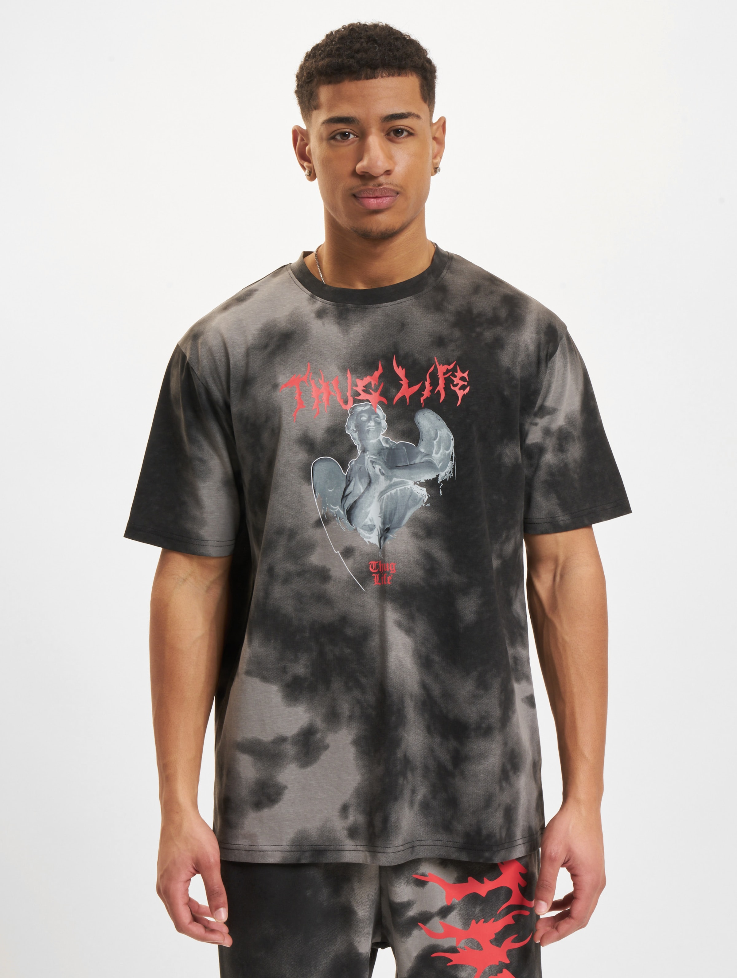 Thug Life Sky T-Shirt Mannen op kleur zwart, Maat L
