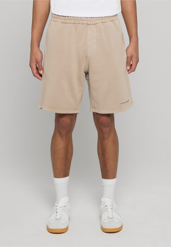 Logo Heavy Sweat Shorts Vintage Dark Stone-0