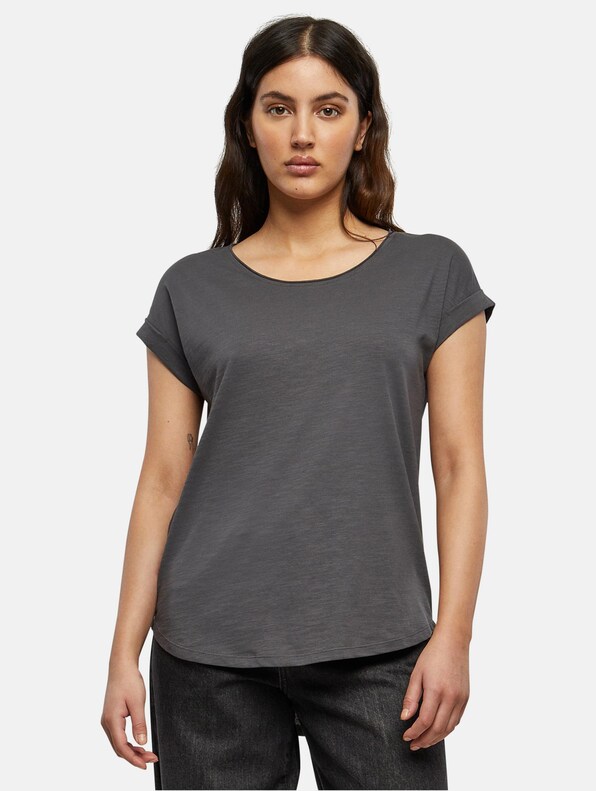 Ladies Long Slub Tee-0