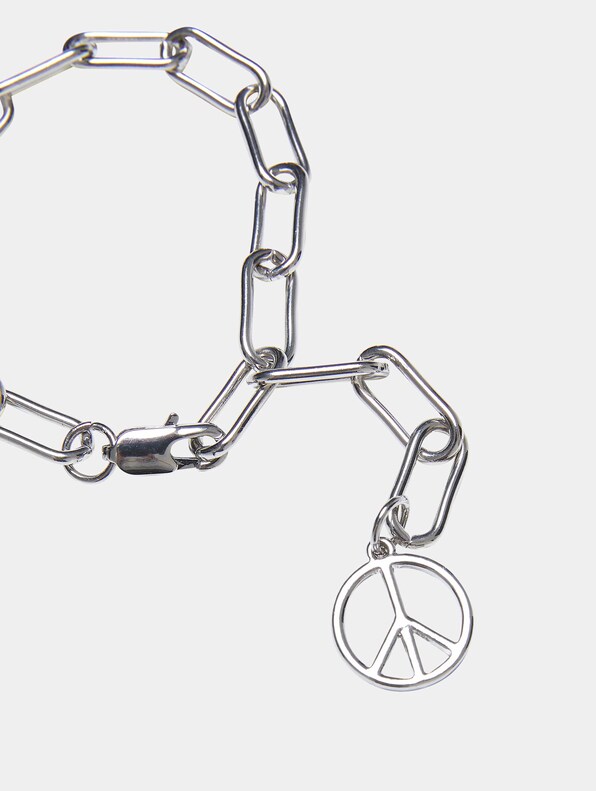 Y Chain Peace Pendant More-2