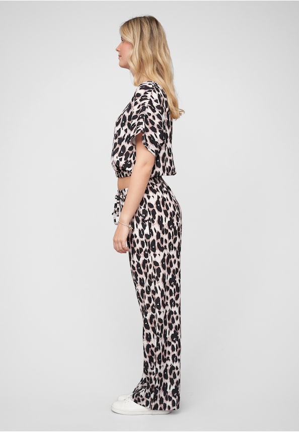 Set Batwing Top and Wide Pants-2