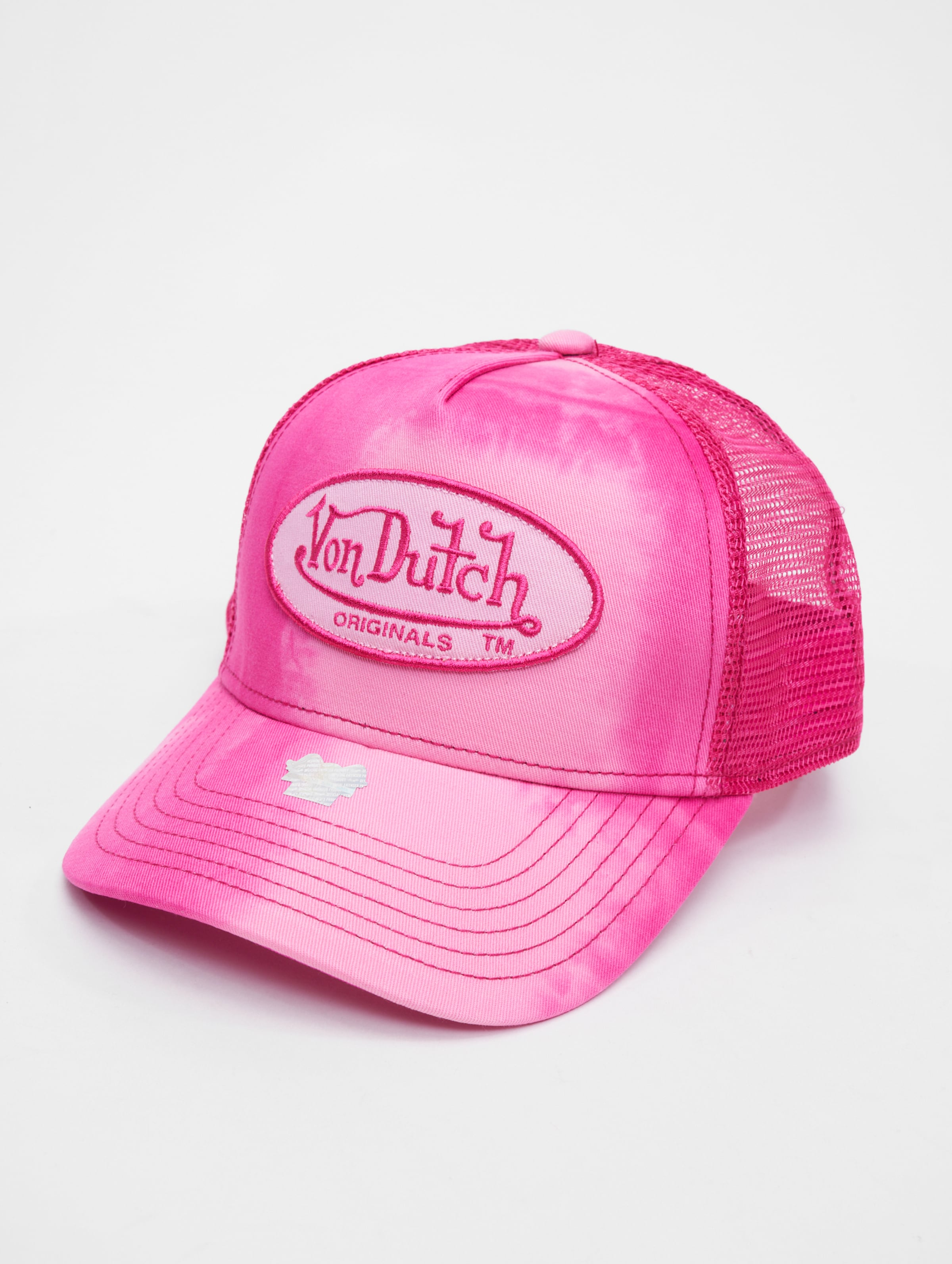Von Dutch Boston Trucker Cap Frauen,Männer,Unisex op kleur roze, Maat ADJUSTABLE