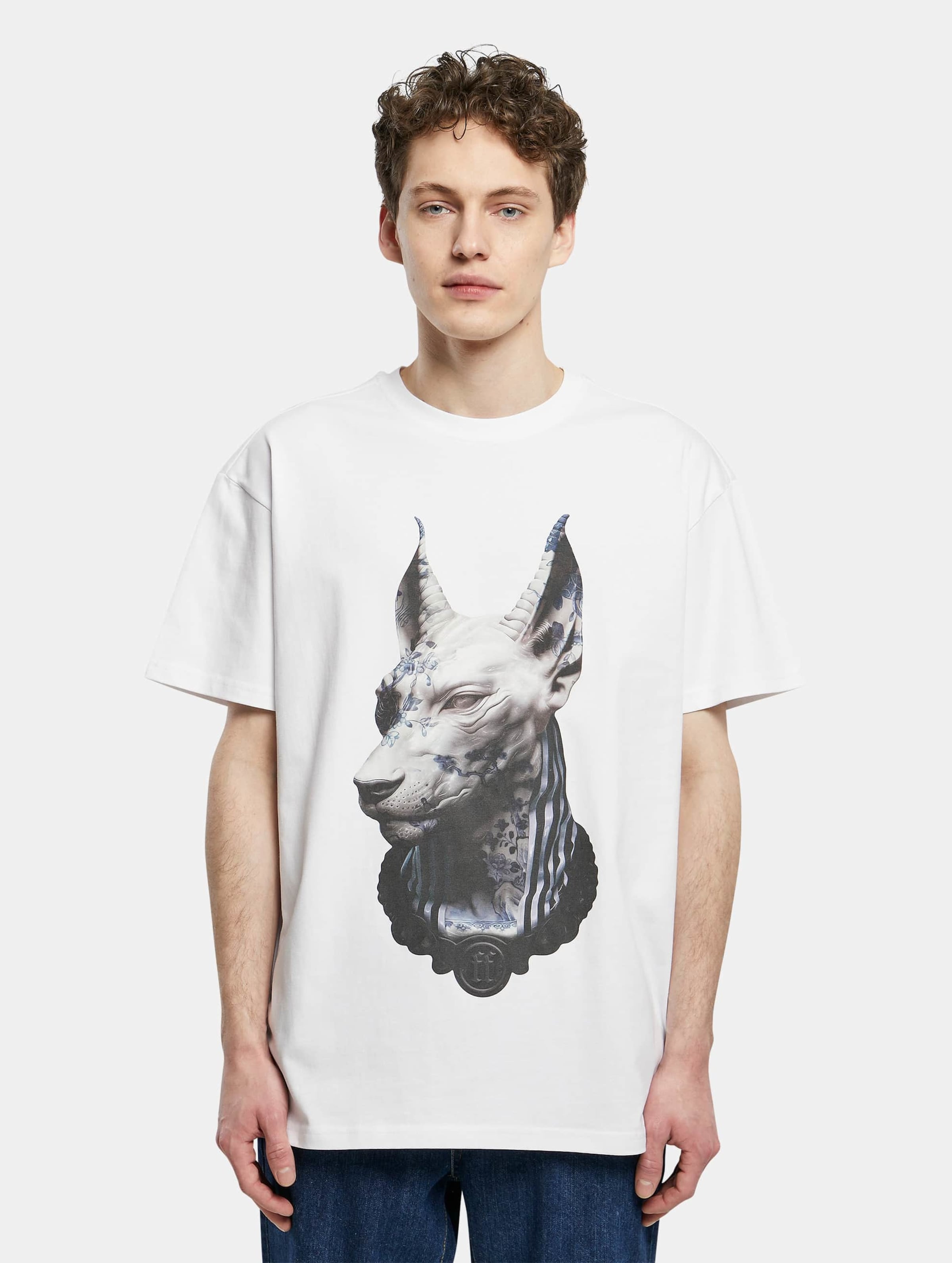 Forgotten Faces Anubis Heavy Oversized Tee Mannen op kleur wit, Maat XS