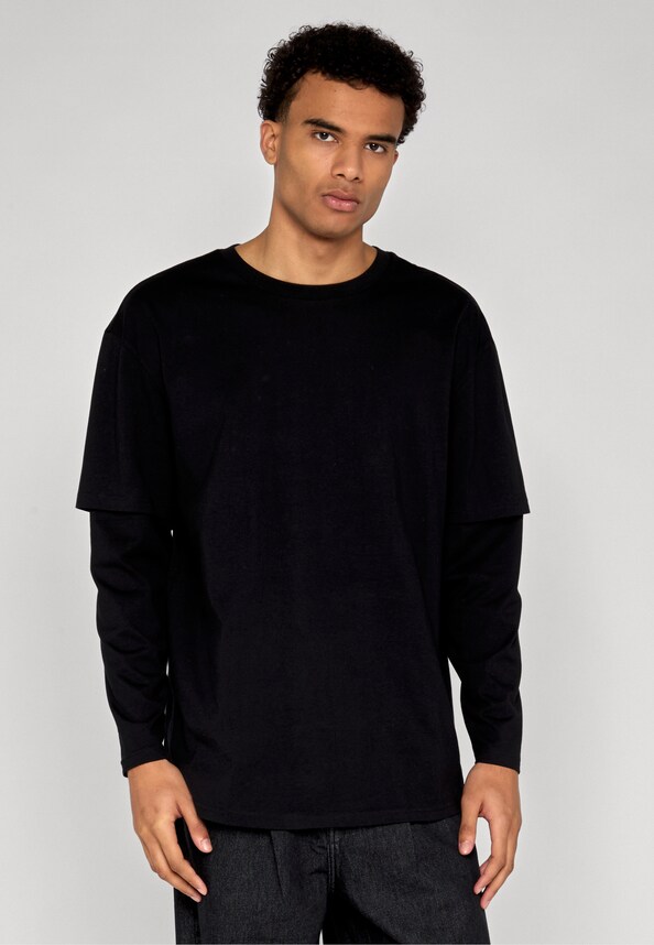 Oversized Shaped Double Layer-0
