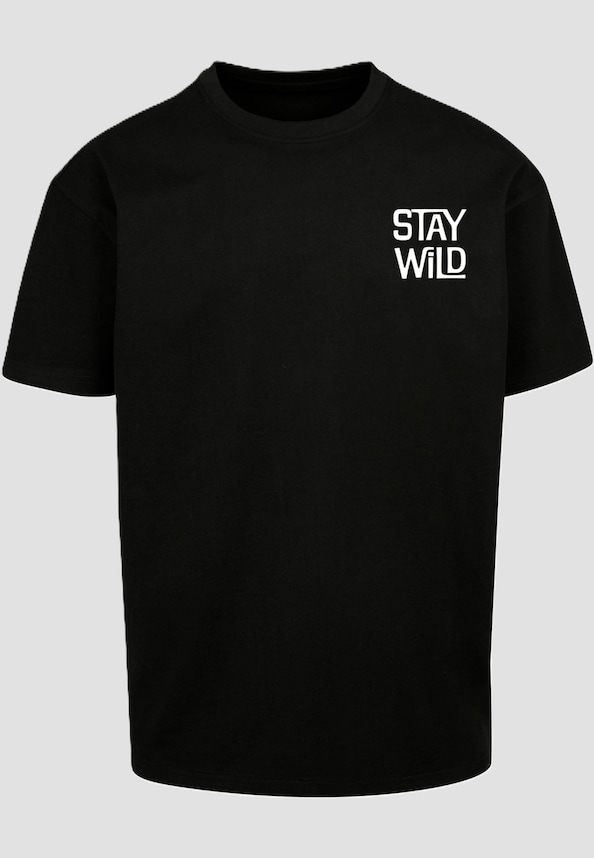 Wording - Stay Wild Heavy Oversize Tee-2