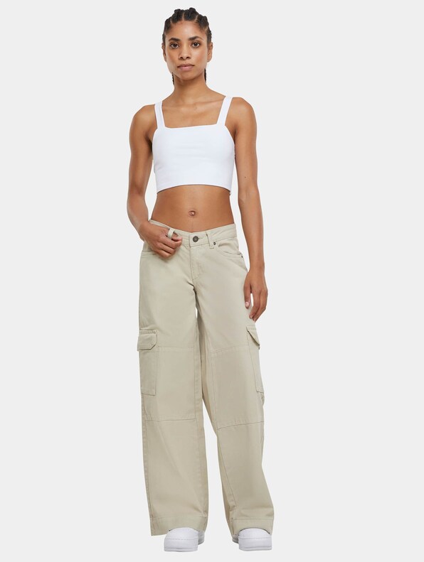 Ladies Low Waist Cargo Denim-3