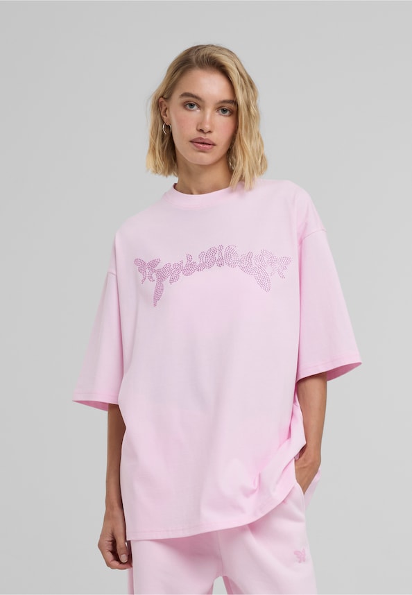 FELI Loose Tee Rhinestones-0