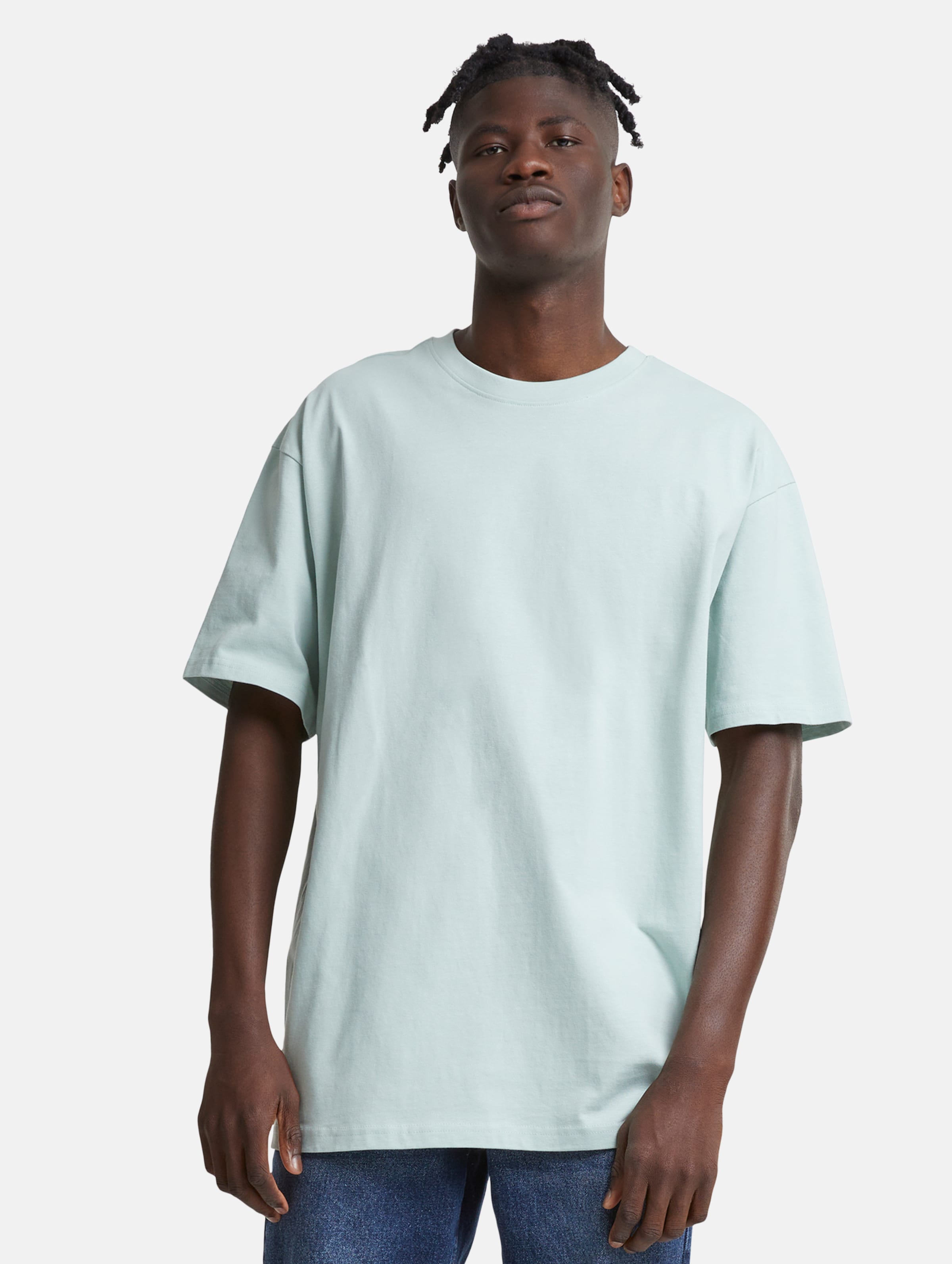 Urban Classics - Heavy Oversized Heren T-shirt - L - Mintgroen