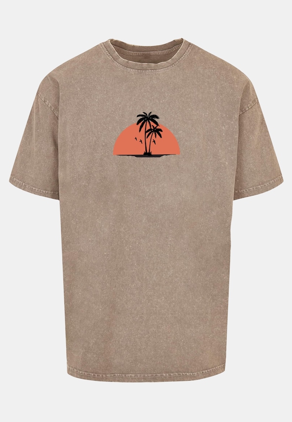 Summer - Beach Acid Washed Oversize Tee-4