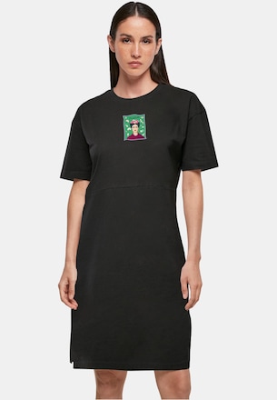 Ladies Frida Kahlo - Green Organic Oversized Slit