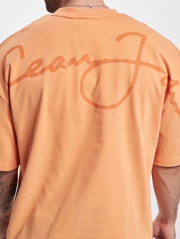 Sean John Script Logo Backprint Peached T-Shirt-4