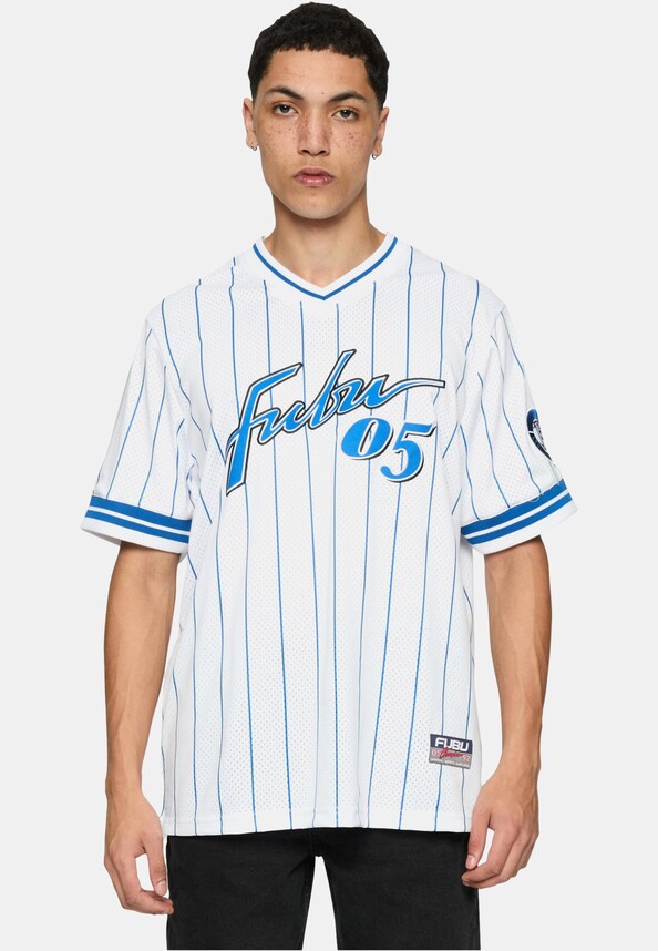 FM232-012-1 FUBU Retro Pinstripe Jersey-0