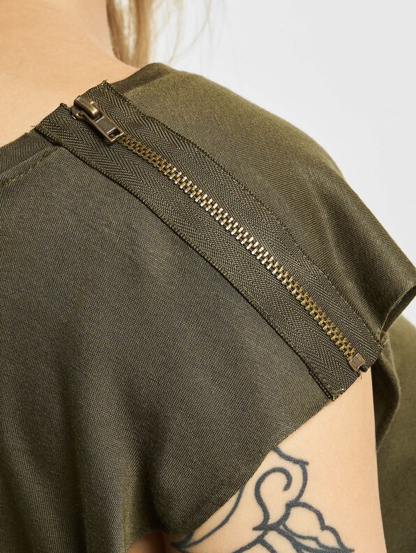 Ladies Shoulder Zip High Low-3