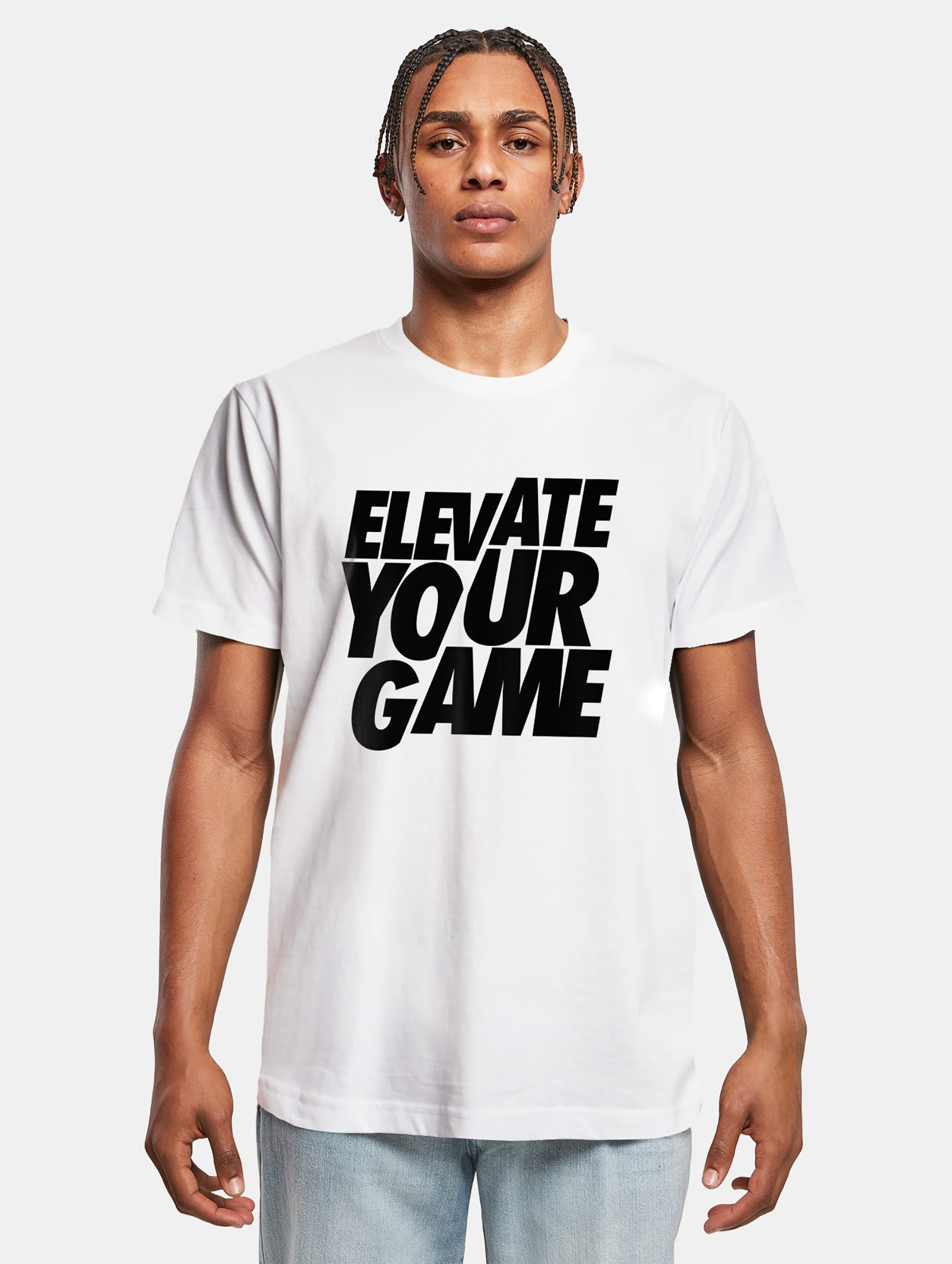 Mister Tee - Elevate Your Game Heren T-shirt - L - Wit