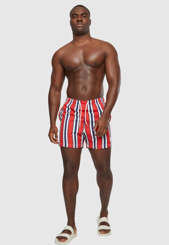 Retro Striped Swim Shorts-2