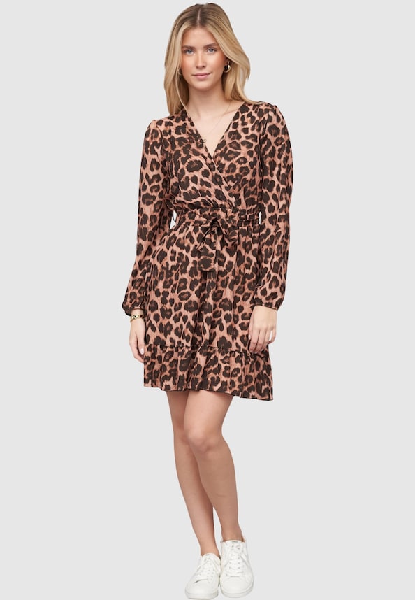 Cloud 5ive Dress in Wrap-Optic with tie belt-2