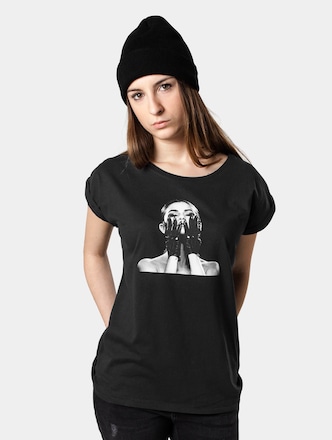 Ladies Selena Gomez Black Gloves Tee