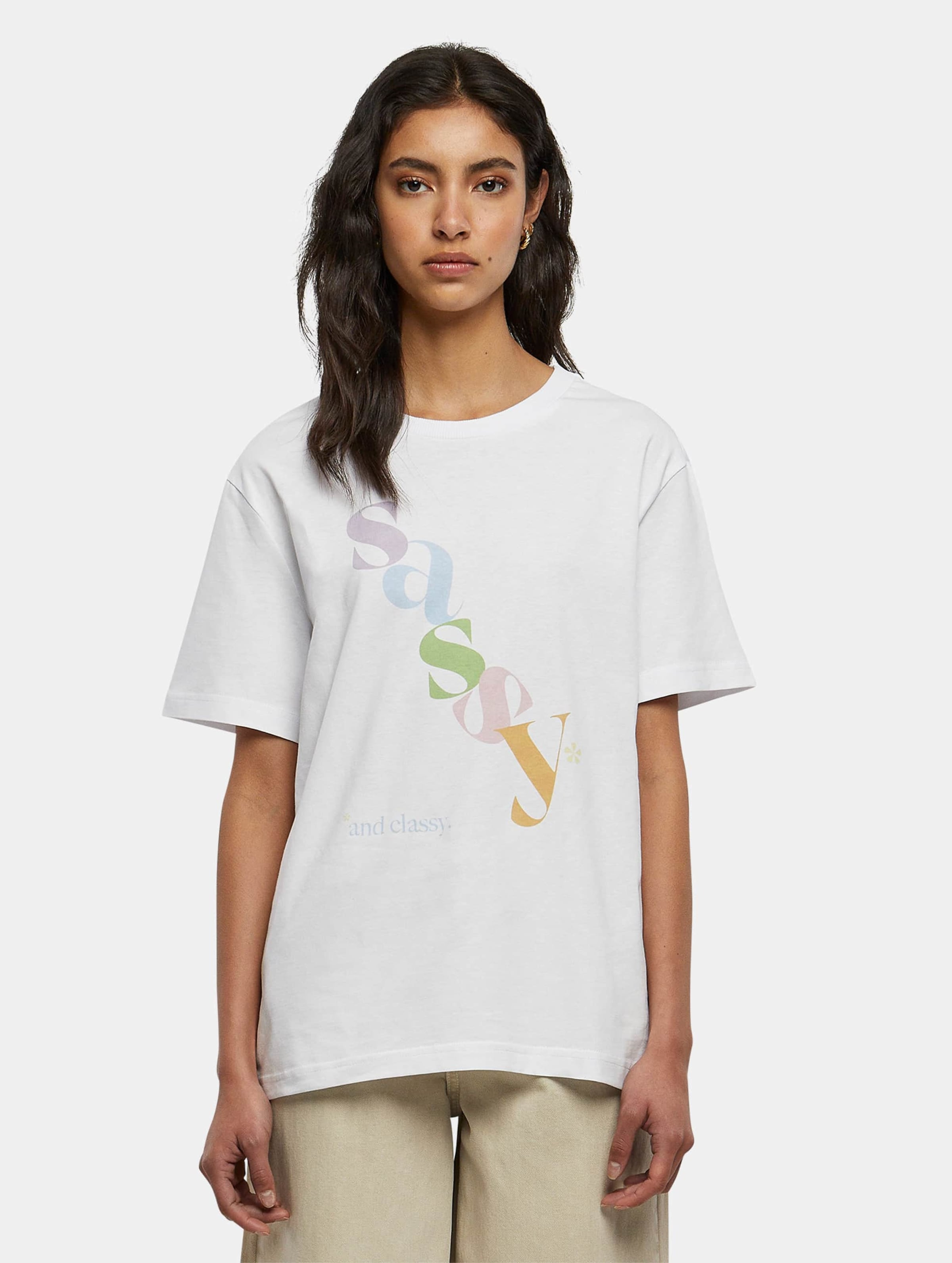 Days Beyond Sassy T-Shirt Vrouwen op kleur wit, Maat XS