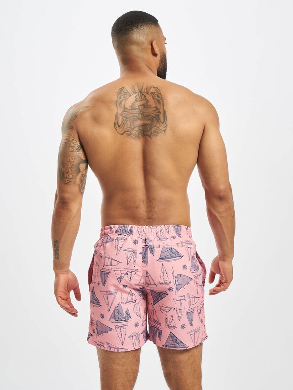 Urban Classics Pattern  Swim Trunks-1