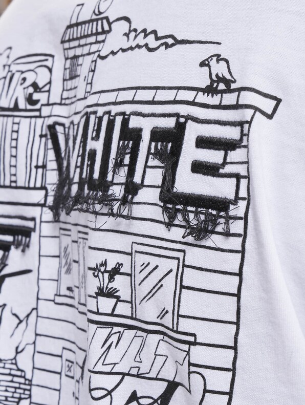 Off-white Graffiti Skate T-shirt In Gray