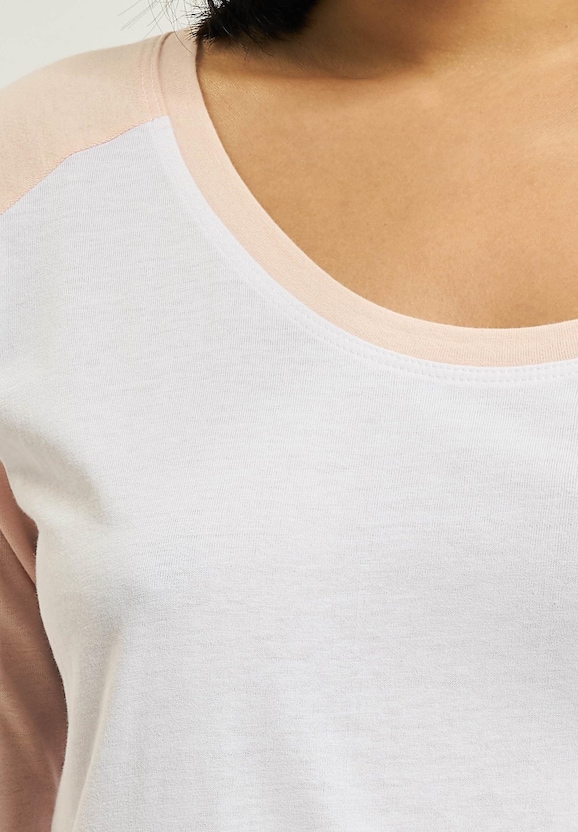 Ladies 3/4 Contrast Raglan Tee-3