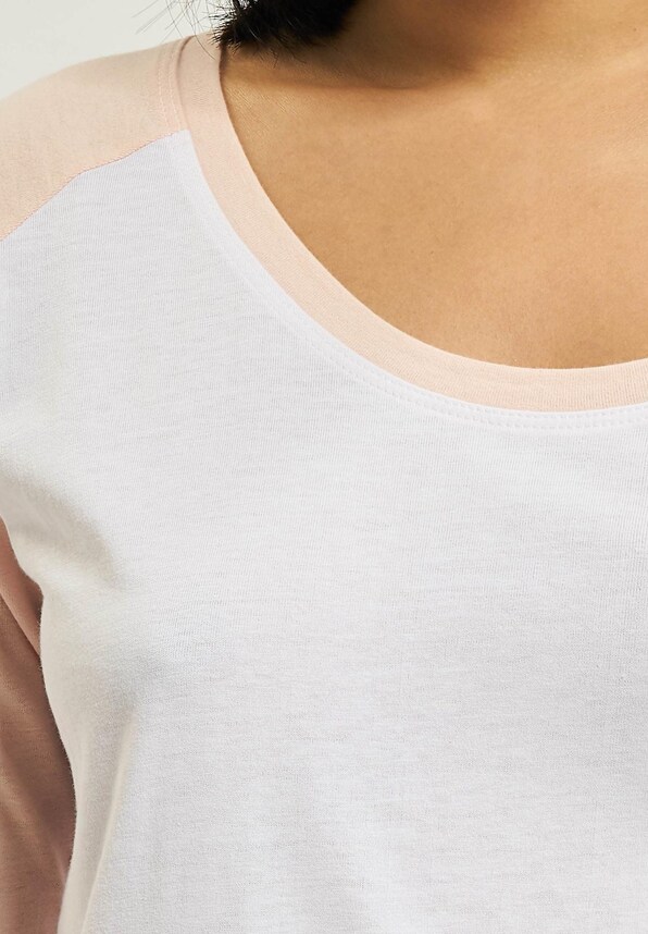 Ladies 3/4 Contrast Raglan Tee-3