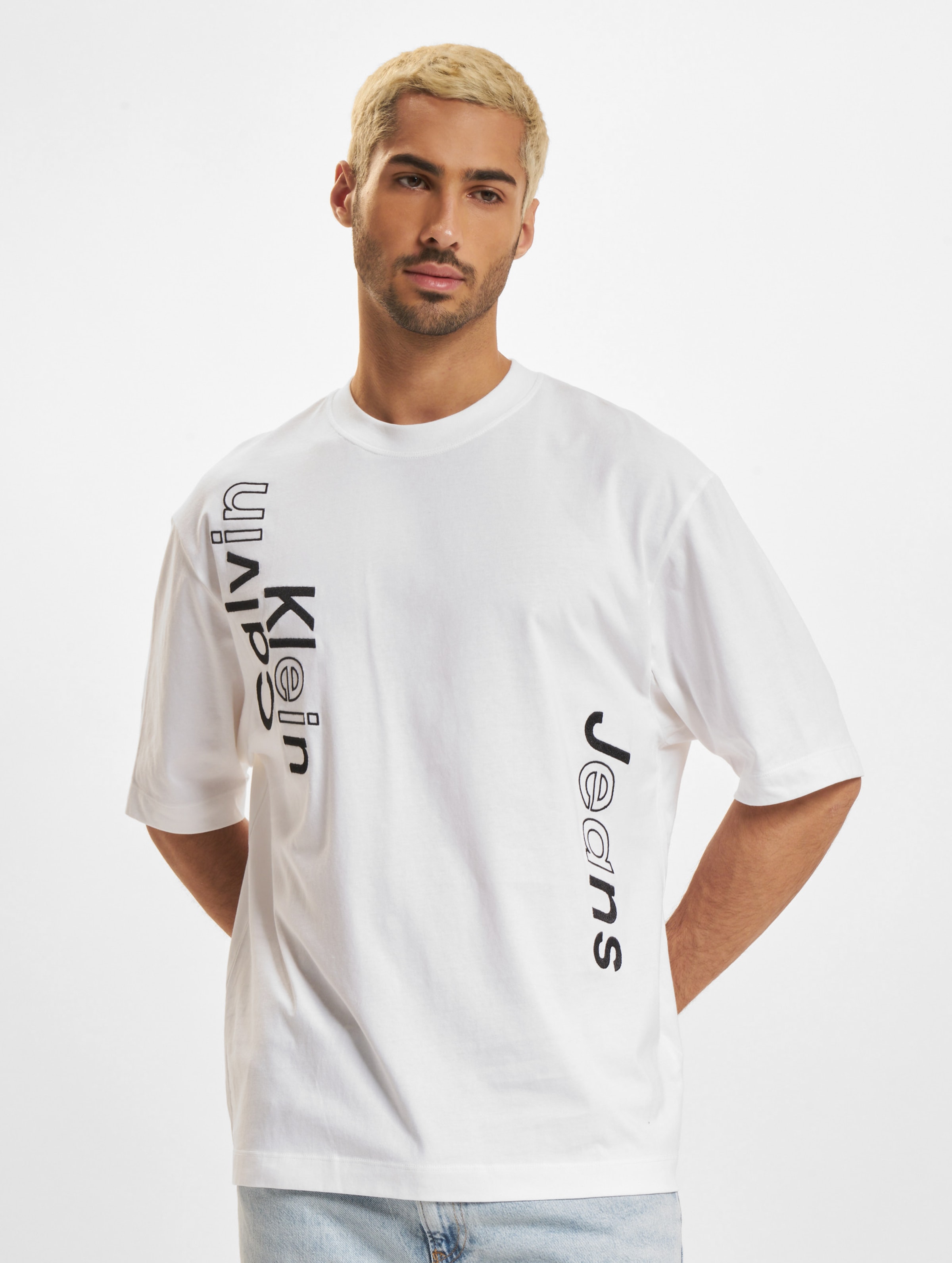 Calvin Klein Jeans Blocking Graphic T-Shirt Mannen op kleur wit, Maat L