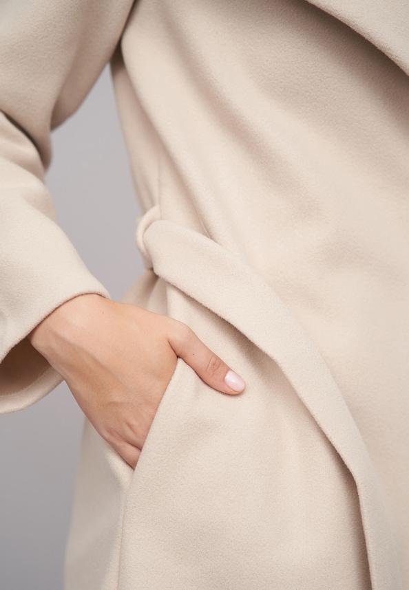 Coatigan with tie belt-5