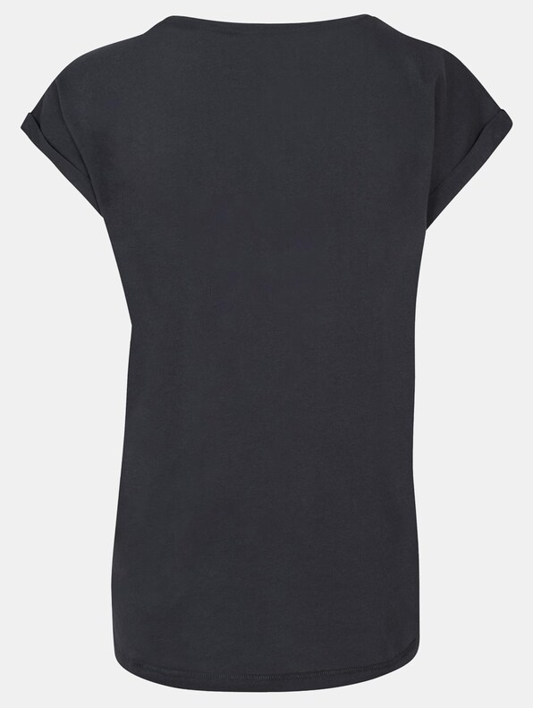 Ladies Valentines Day - XOXO Extended Shoulder T-3