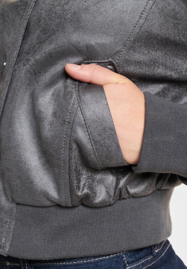 Paris Faux Suede Bomber-3