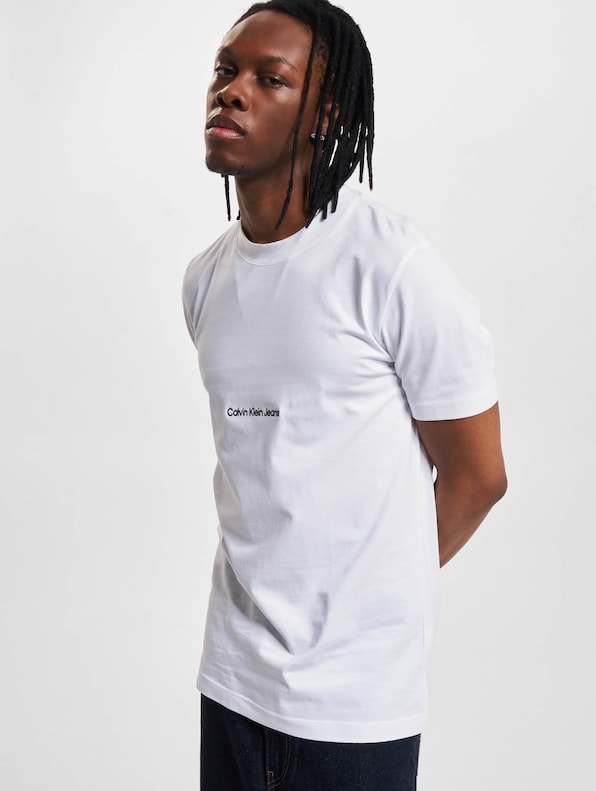 Calvin Klein Jeans INSTITUTIONAL T-SHIRT White - Free delivery