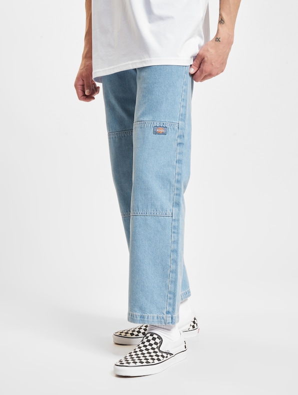 Double Knee Denim Straight Fit-0