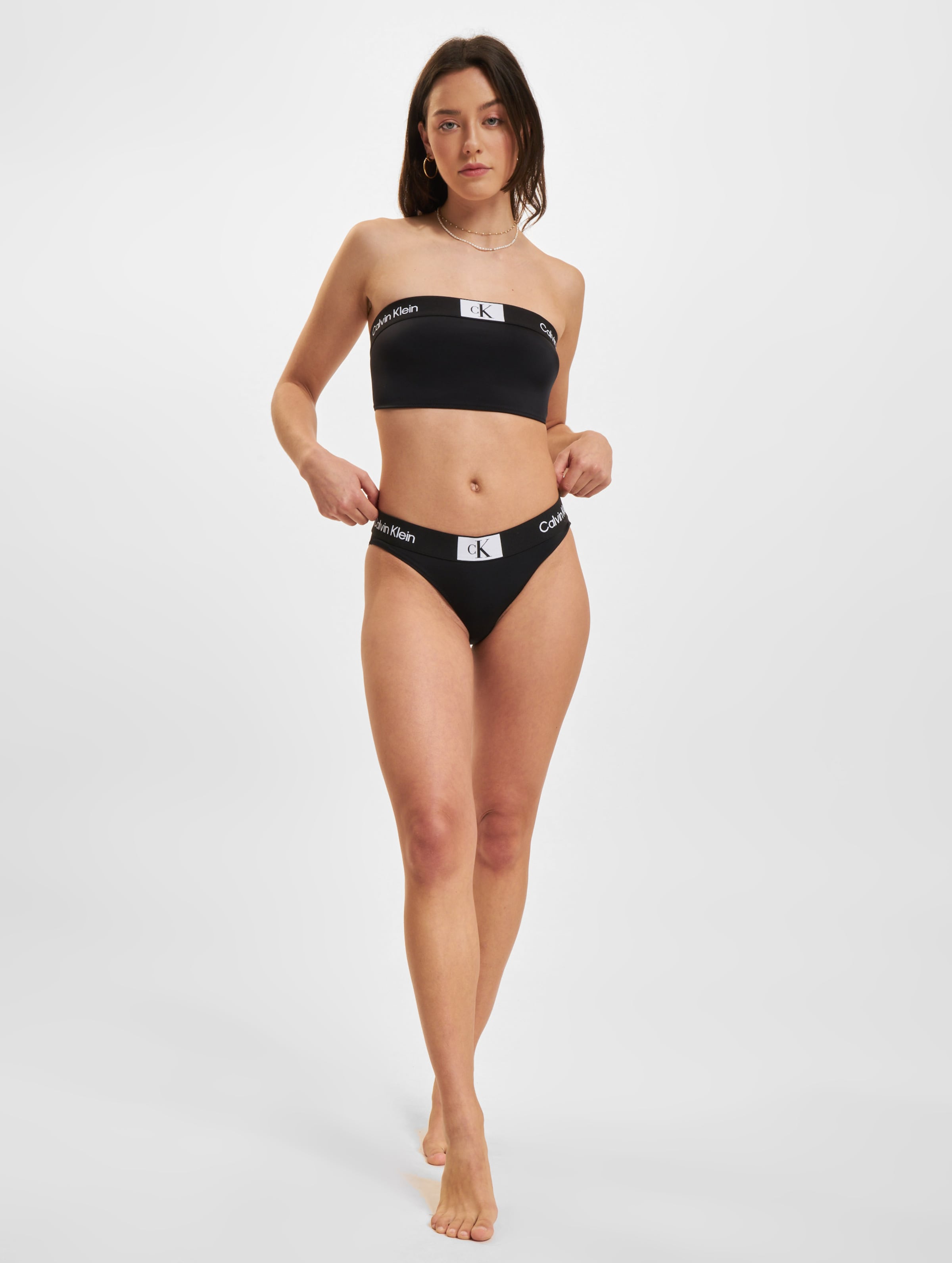 Fashion longline bandeau swimsuit