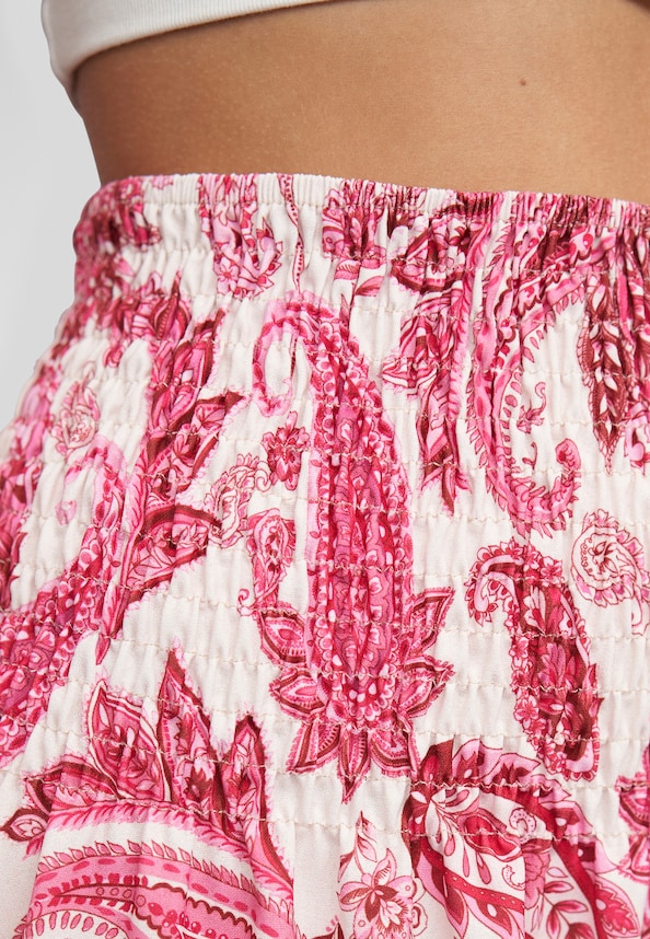 Maxi Skirt with paisley print-5