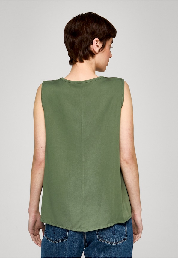 Cloud5ive VISCOSE SHIRT V-AUSSCHNITT-1