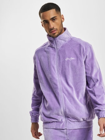 Sean John Script Logo Essential Velours Trackjacket