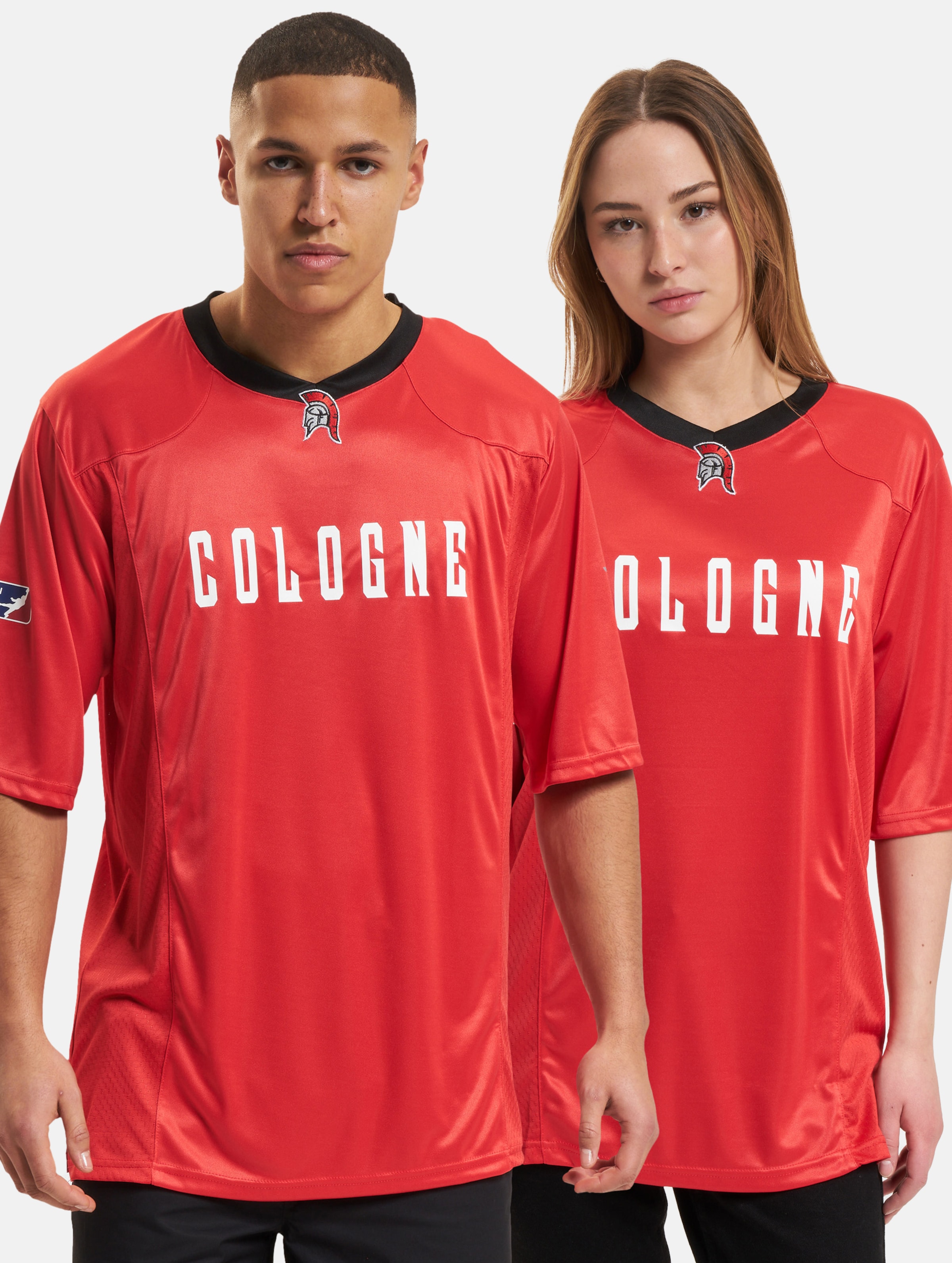 European League Of Football Cologne Centurions Authentic Game Jersey Frauen,Männer,Unisex op kleur rood, Maat M