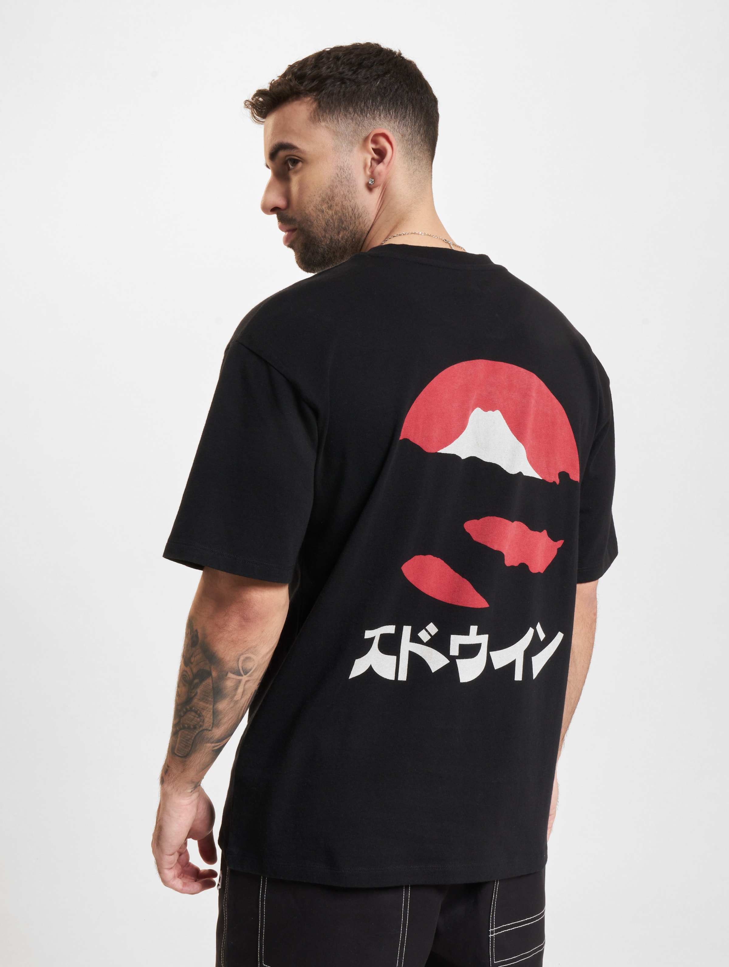 Edwin Kamifuji T-Shirt Männer,Unisex op kleur zwart, Maat M