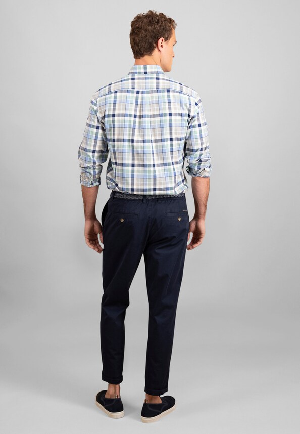 Multicolor Washed Oxford B.D. 1/1-2