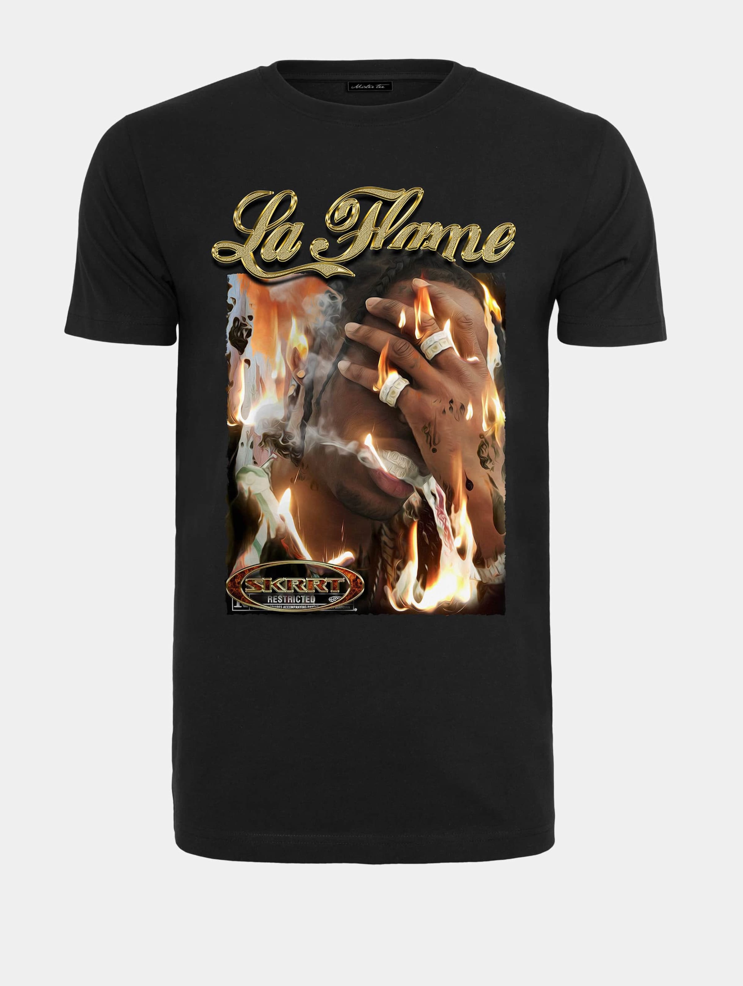 Mister Tee - La Flame Heren T-shirt - 4XL - Zwart