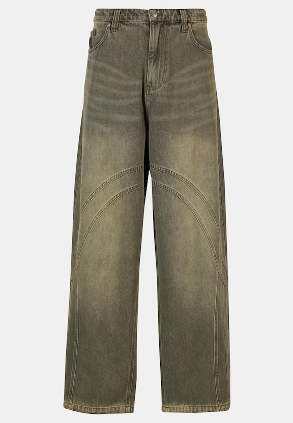 OG Washed Wavy Seams Denim -3