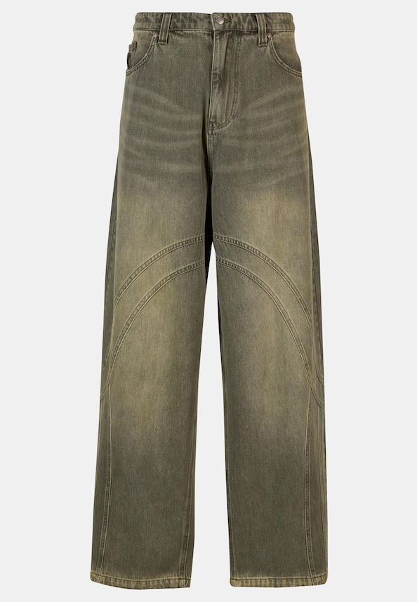 OG Washed Wavy Seams Denim -3