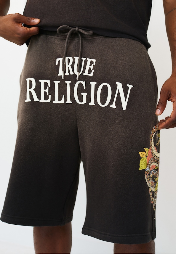 FLORAL SNAKE MIKEY SWEATSHORTS-4