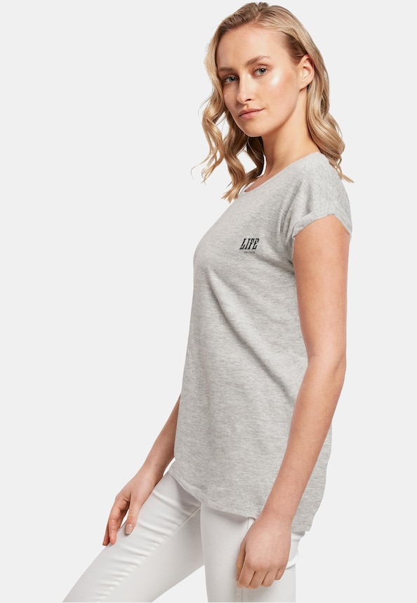 Ladies Life Extended Shoulder Tee-2