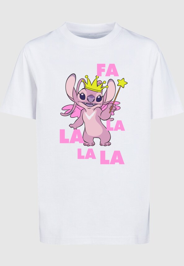 Kids Lilo Ang Stitch - Angel Fa La La Basic T-Shirt-0
