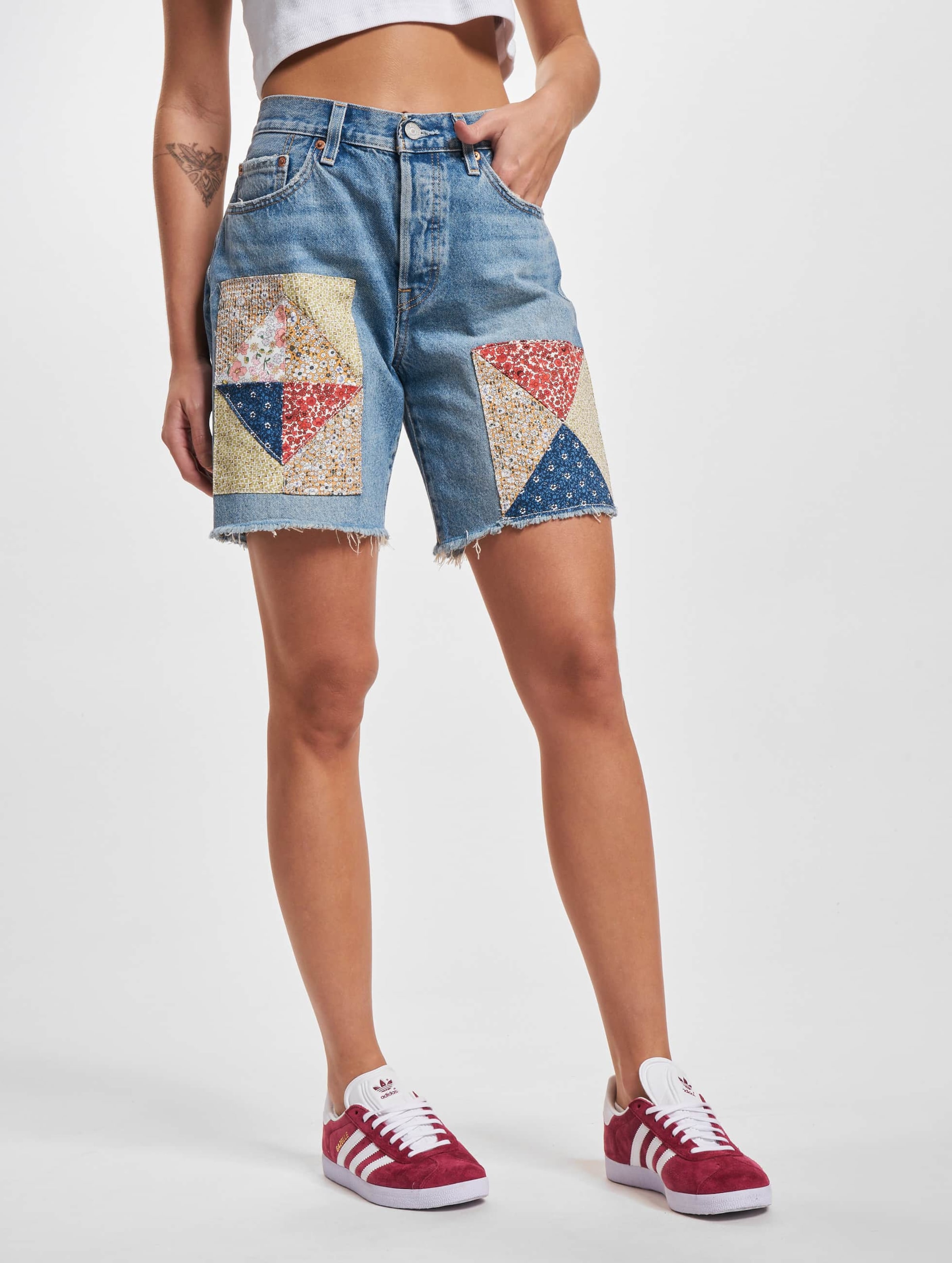 Levi's 501 medium on sale indigo denim shorts