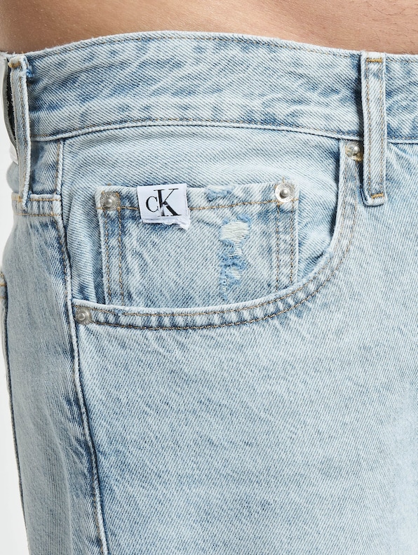 Calvin Klein 90s Crop Straight Fit Jeans Denim Light-4